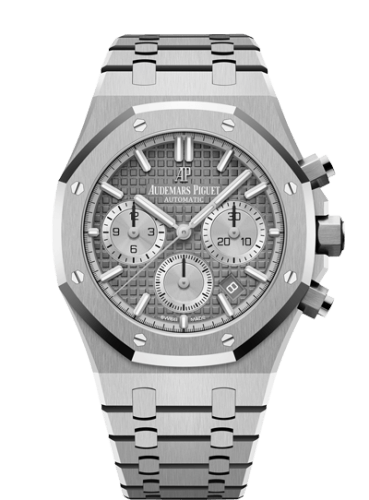 Replica reloj Audemars Piguet Royal Oak Cronografo 38 Acero inoxidable/gris 26315ST.OO.1256ST.02
