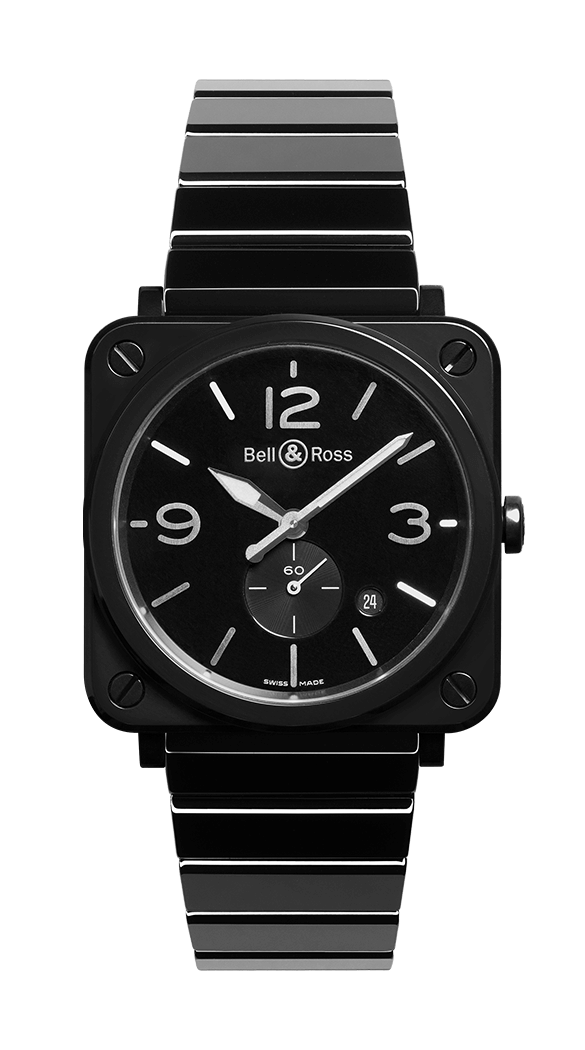 Reloj Bell & Ross BR-S de ceramica negra con pulsera de 39 mm