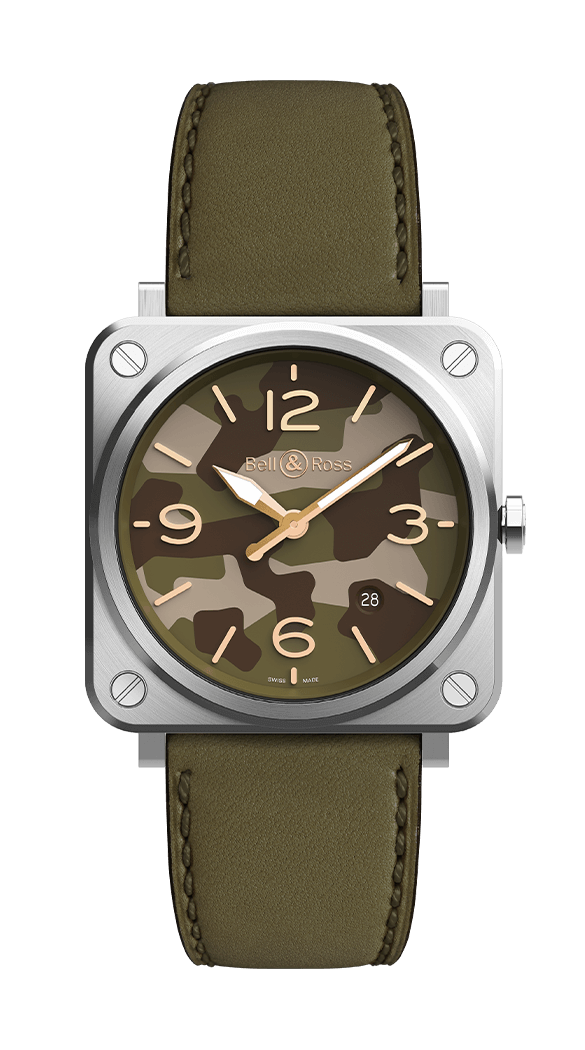 Reloj para hombre Bell & Ross Instruments Green Camo BRS-CK-ST/SCA