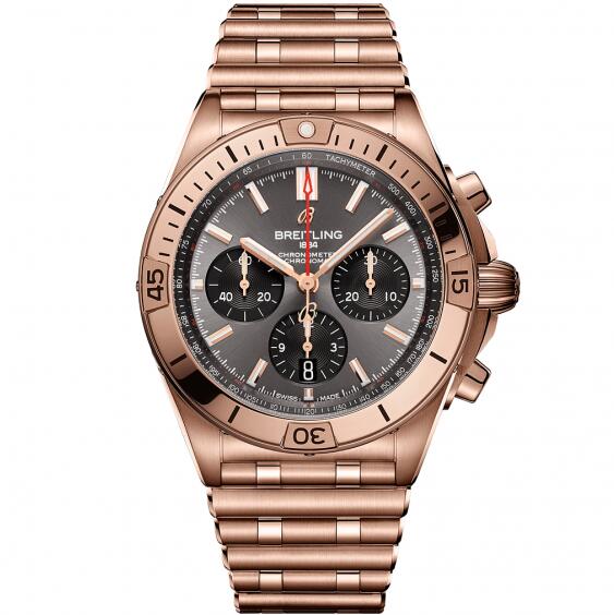 Breitling Chronomat B01 42 Rojo Oro RB0134101B1R1 Reloj