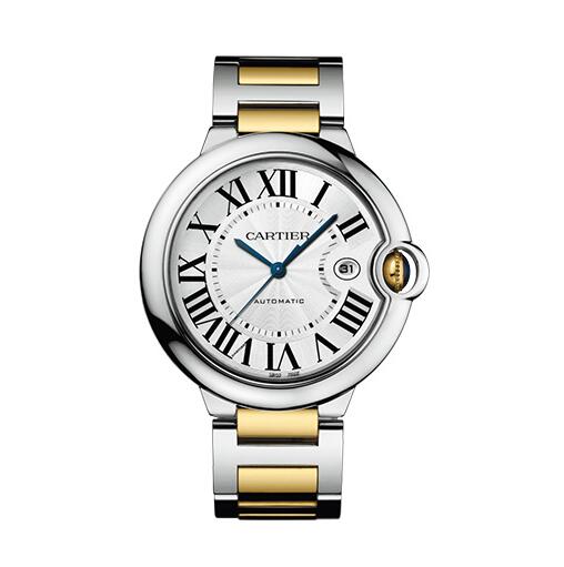 Cartier Ballon Bleu de Cartier Silver Dial Two-Toned Steel hombre W2BB0031 Reloj