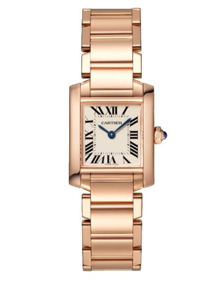 Cartier Tank Francaise Pequeno oro rosa WGTA0029 Reloj