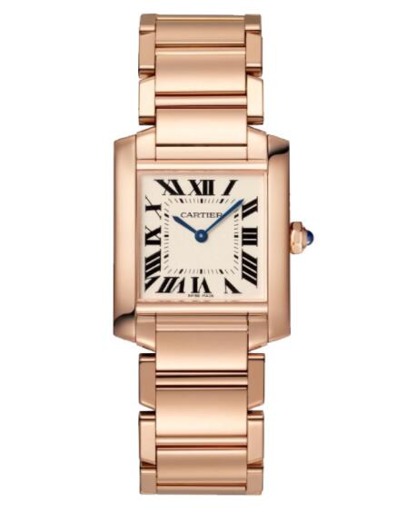 Cartier Tank Francaise Mediano Oro Rosa WGTA0030 Reloj