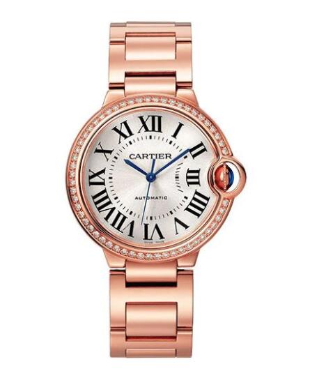 Cartier Ballon Bleu de Cartier 36 mm Oro rosa Diamante WJBB0064 Reloj