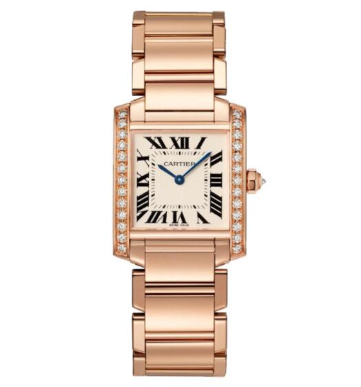 Cartier Tank Francaise Medium Oro rosa y diamantes WJTA0023 Reloj