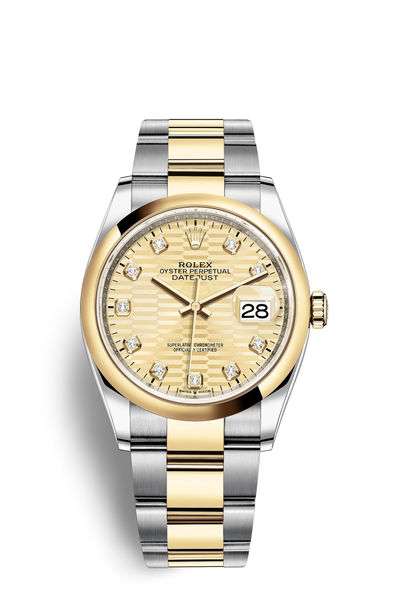 Rolex Datejust 36 Oystersteel y oro amarillo M126203-0046 Reloj