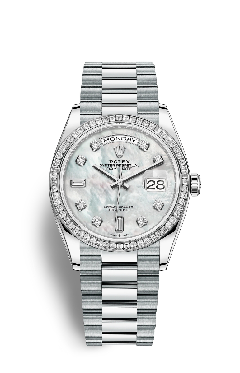 Rolex Day-Date 36 Platino M128396TBR-0005 Reloj