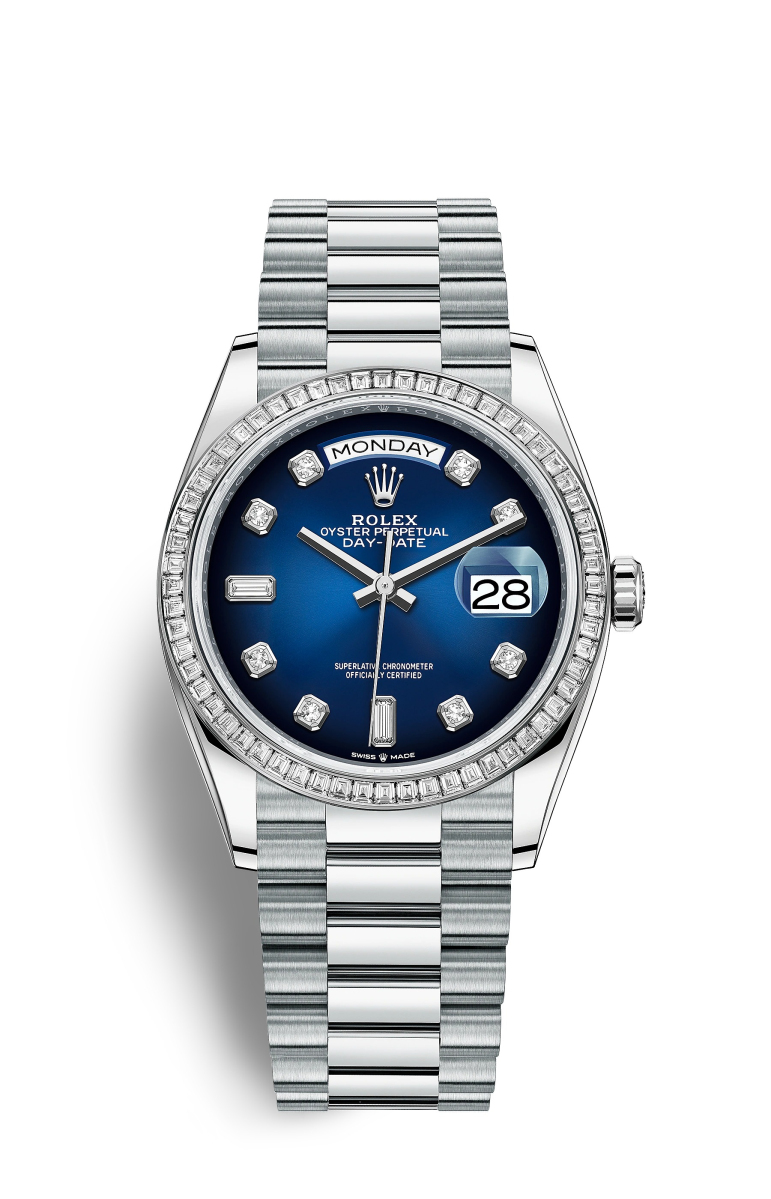 Rolex Day-Date 36 Platino M128396TBR-0008 Reloj