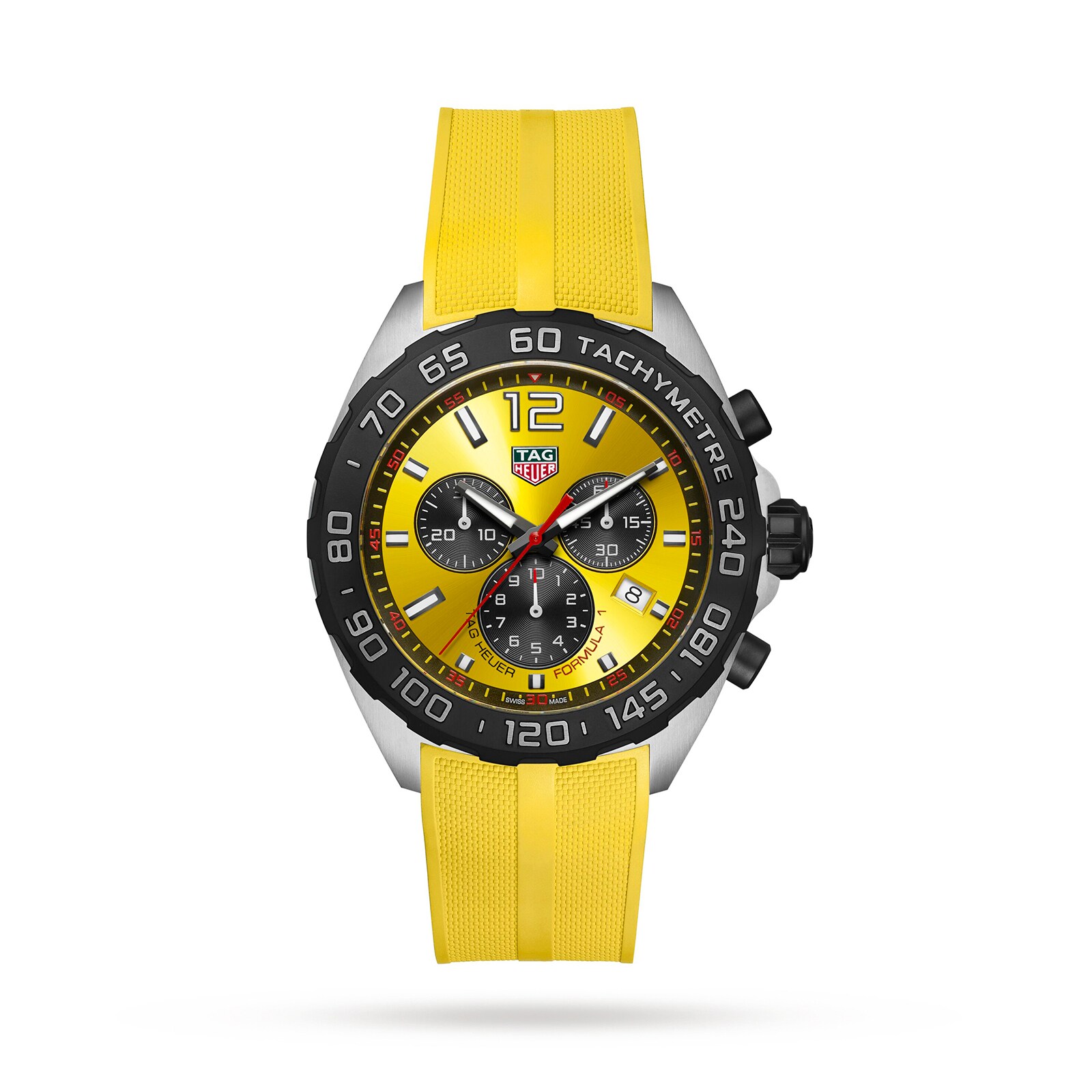 Reloj TAG Heuer Formula 1 Cronografo 43mm para hombre Amarillo CAZ101AM.FT8054