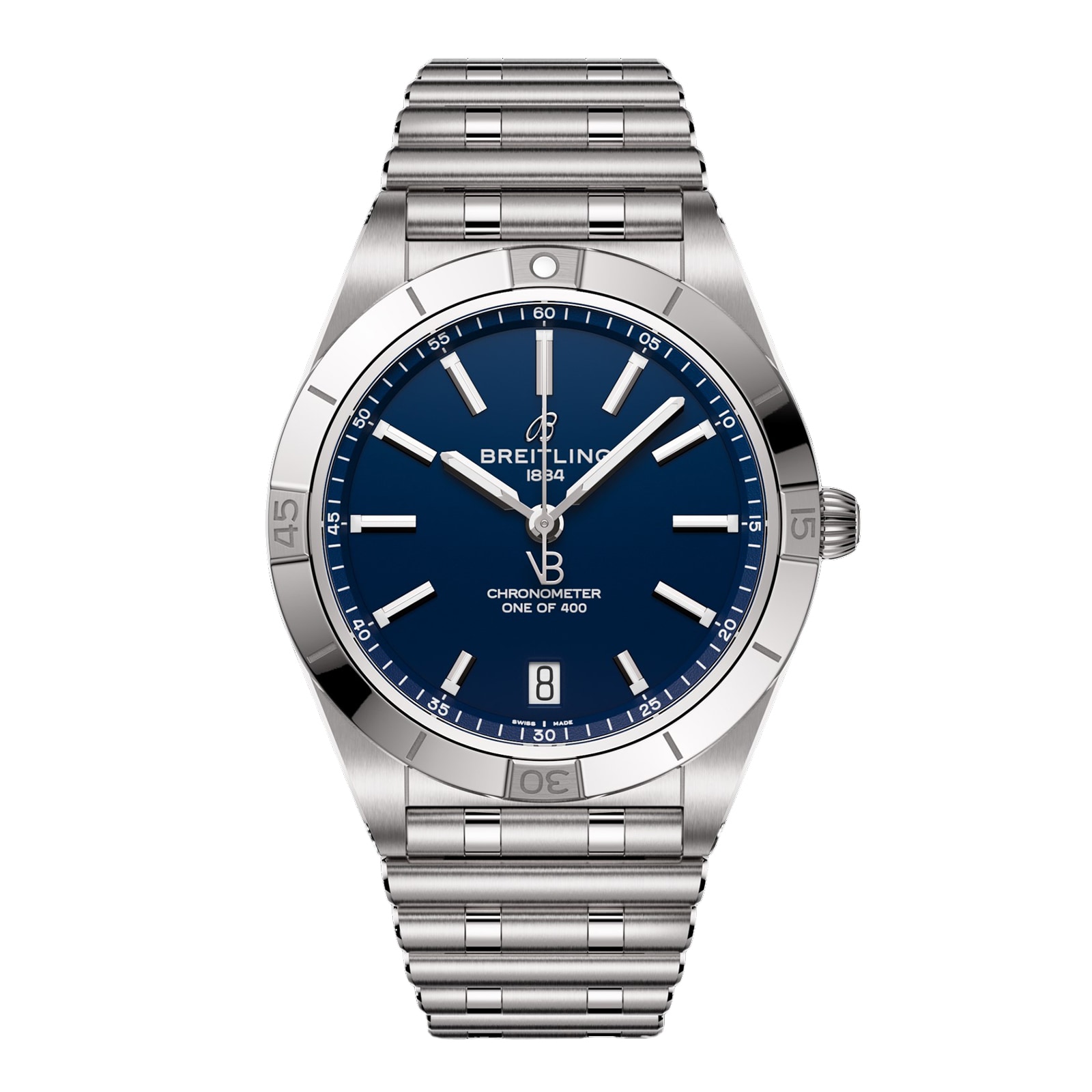 Reloj Breitling Chronomat Automatico 36 mm Victoria Beckham de mujer de edicion limitada Azul medianoche A103801A1C1A1