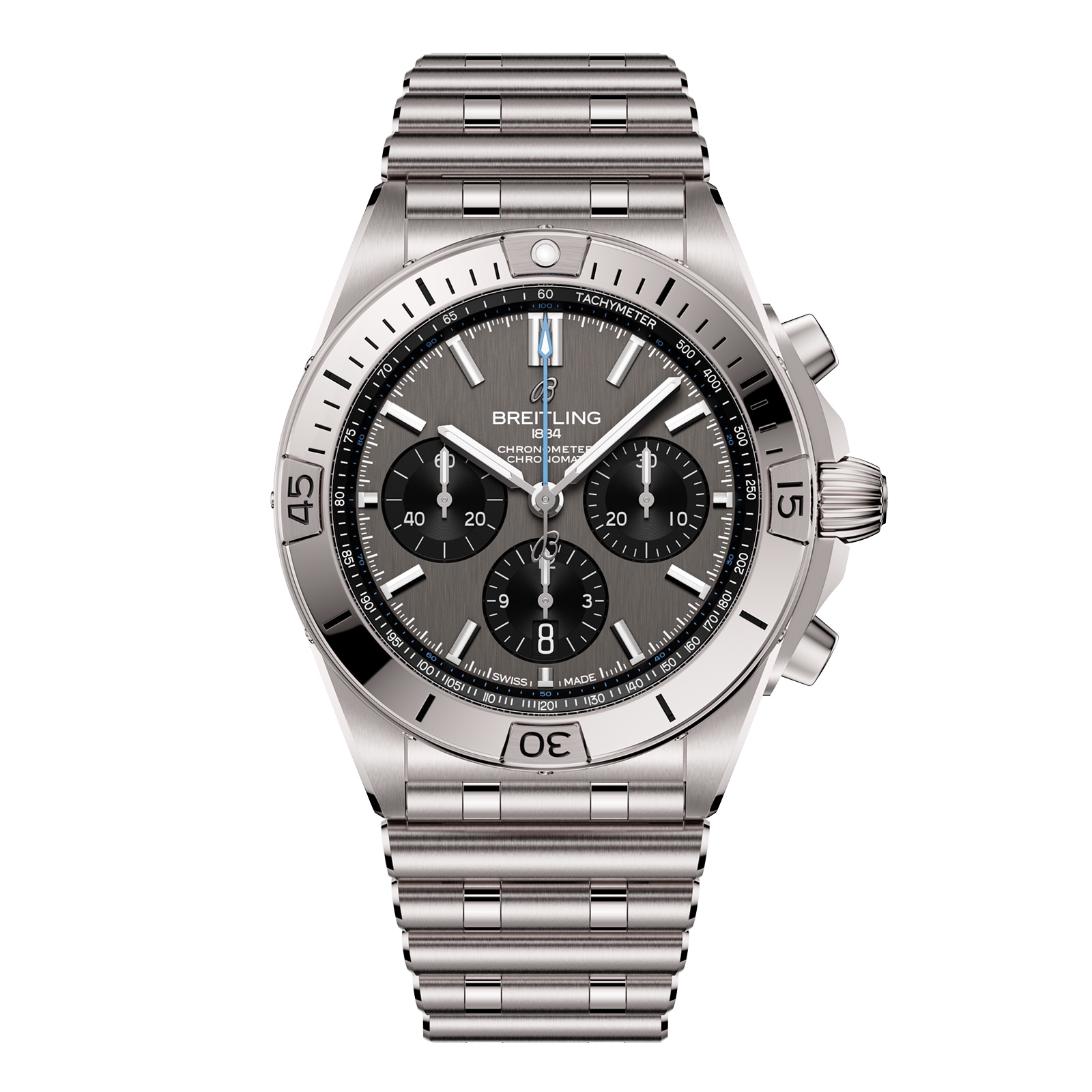 Reloj Breitling Chronomat B01 42mm para hombre Acero inoxidable gris EB0134101M1E1