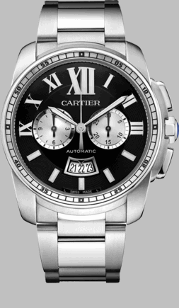 Calibre De Cartier Chronograph hombres Replica Reloj W7100061