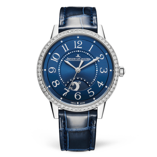 Jaeger-LeCoultre 3448480 Rendez-Vous Night & Day Medium Acero inoxidable/Azul/Alligator