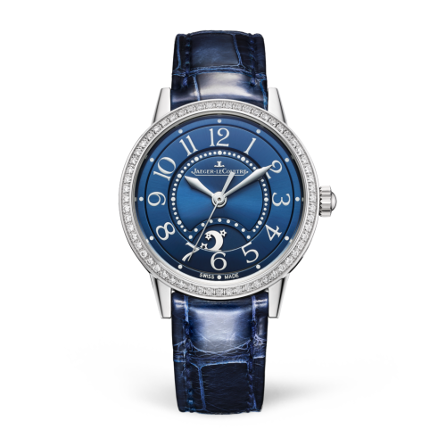 Jaeger-LeCoultre 3468480 Rendez-Vous Night & Day Small Acero inoxidable/Diamante/Azul/Alligator