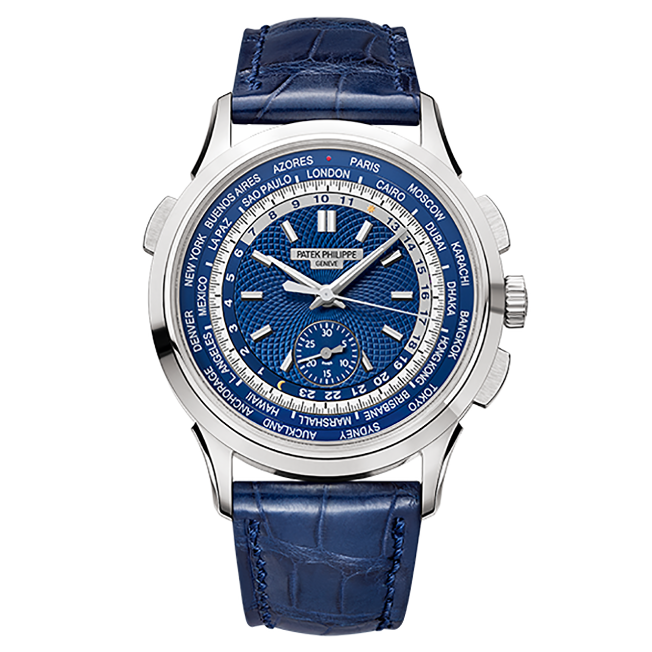 Patek Philippe Complications Blue Dial Automatico Oro blanco de 18 quilates 5930G-001