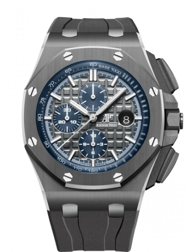 Replica reloj Audemars Piguet Royal Oak OffShore 26405 Cronografo Gris Ceramica/Titanio/Gris 26405CG.OO.A004CA.01