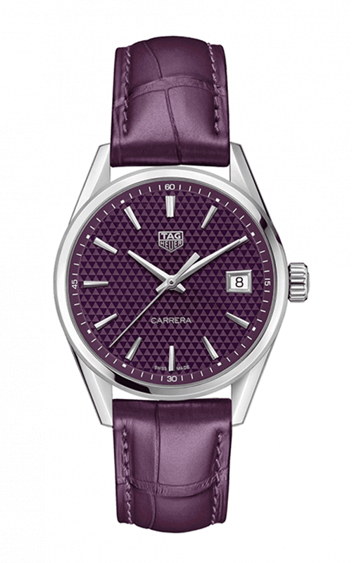 TAG Heuer Carrera Cuarzo de las senoras Purple Dial para mujer WBK1314.FC8