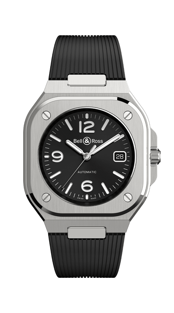 Bell & Ross Instruments BR 05 Reloj automatico para hombre de 40 mm BR05A-BL-ST/SRB