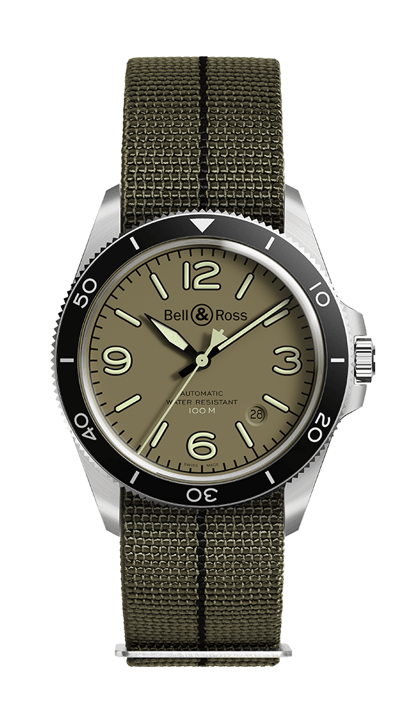 Bell & Ross BR V2-92 Verde militar BRV292-MKA-ST/SF