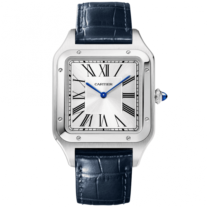 Cartier Santos Dumont XL Acero y esfera plateada WSSA0032