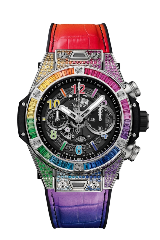 HUBLOT Big Bang Unico Titanio Arco Iris 45mm 411.NX.1117.LR.0999