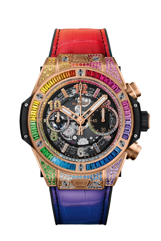 HUBLOT Big Bang Unico King Gold Rainbow Automatico 441.OX.9910.LR.0999