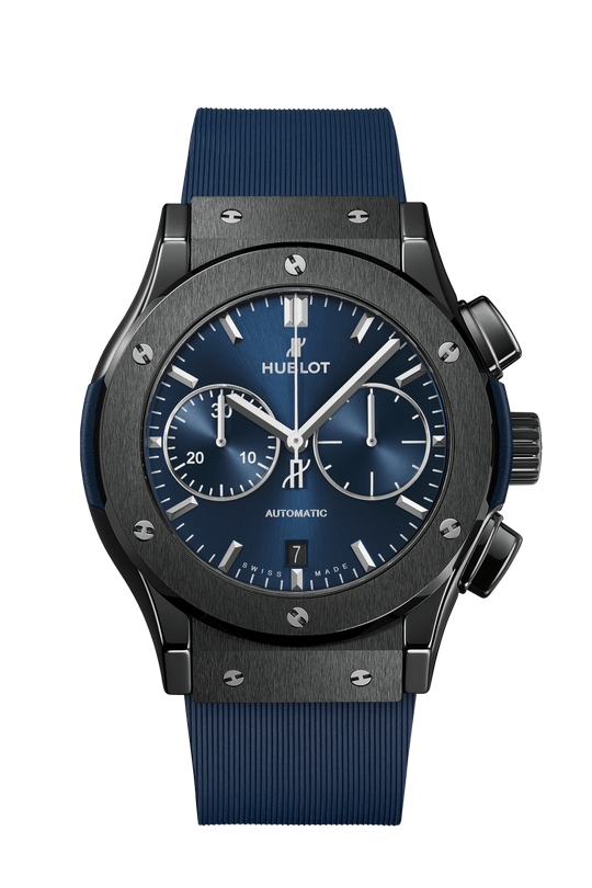 Hublot Classic Fusion Ceramica Azul Cronografo 45mm 521.CM.7170.RX