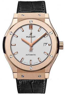 HUBLOT Classic Fusion Silver Dial 18K Rose Gold 542.OX.2611.LR