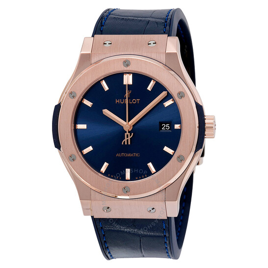 HUBLOT Classic Fusion Blue Sunray 18kt Rose Gold Hombre 542.OX.7180.LR