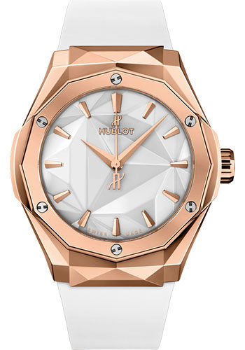 Hublot Classic Fusion Orlinski King Gold Correa de caucho blanca 550.OS.2200.RW.ORL20