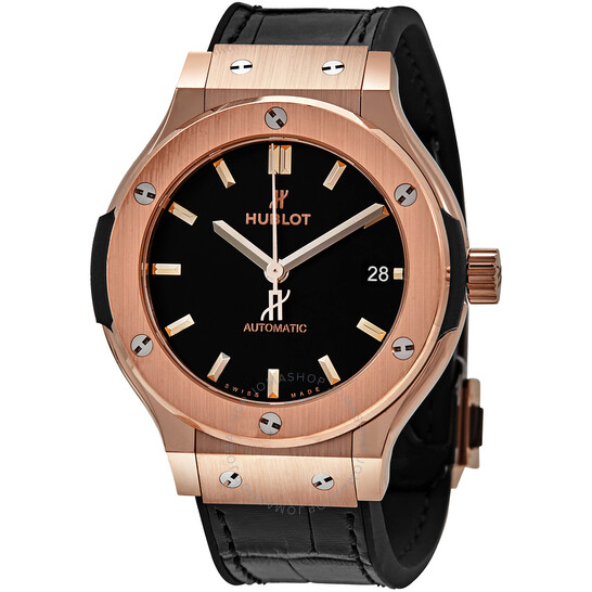 HUBLOT Classic Fusion Mat Oro rosa de 18 quilates Negro 565.OX.1181.LR