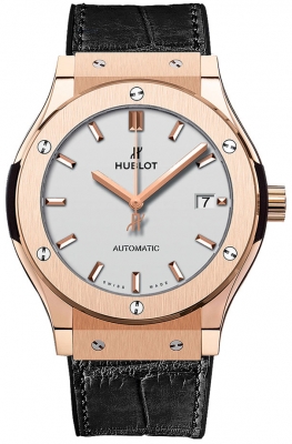 HUBLOT Classic Fusion plata opalina marcar automatico 565.OX.2611.LR