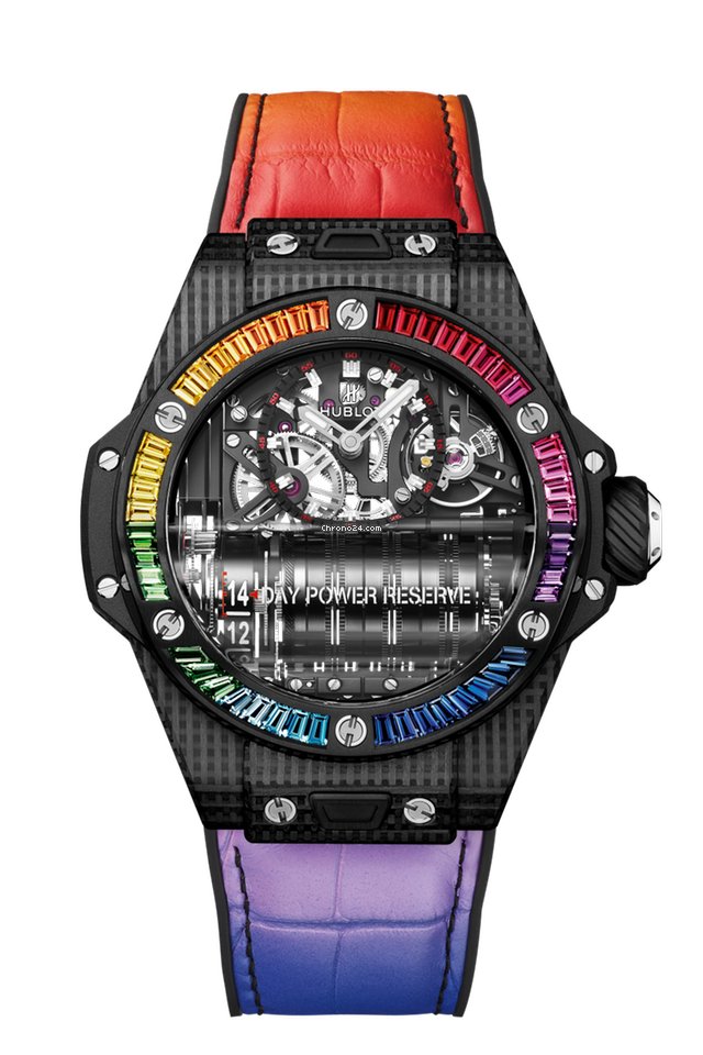 Hublot Big Bang MP-11 Reserva de marcha 14 dias Carbon Rainbow 911.QD.0123.LR.4099