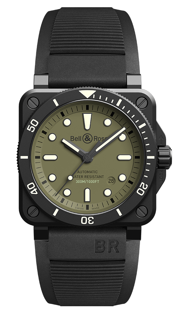 Replicas Bell & Ross Br 03-92 Diver Military Edicion limitada BR0392-D-KA-CE-SRB