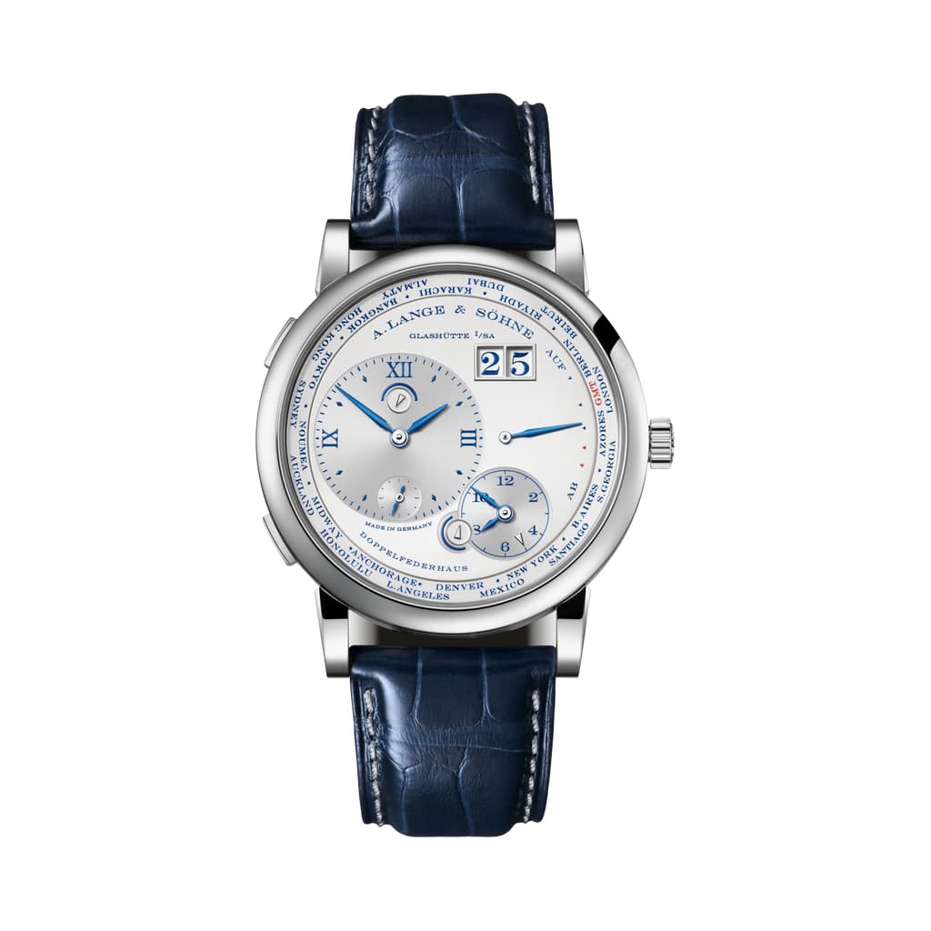 A Lange&Sohne LANGE 1 TIMEZONE 25 Aniversario Oro blanco 18 quilates 116.066 Reloj