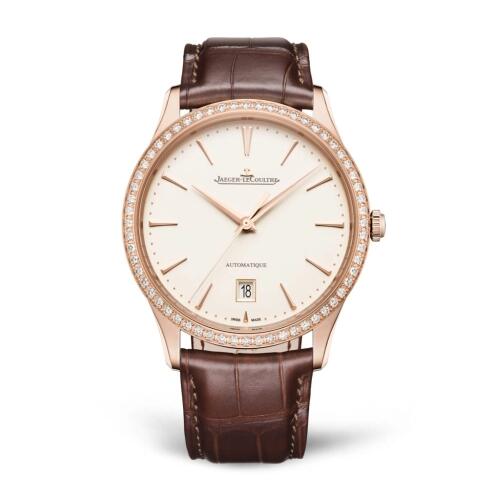 Jaeger-LeCoultre Master Ultra Thin Date Oro rojo Diamante 1232501 Reloj