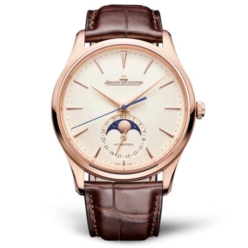 Jaeger-LeCoultre Master Ultra Thin Moon Pink Gold Esfera de cascara de huevo 1362510 Reloj