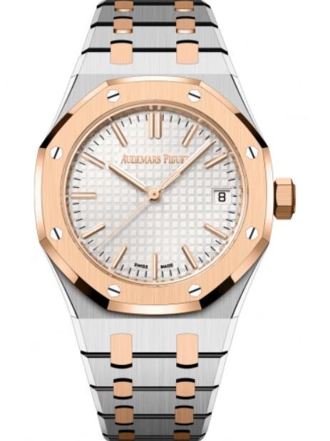 Audemars Piguet Royal Oak Automatico oro rosa acero plata marcar 15550SR.OO.1356SR.01 Reloj