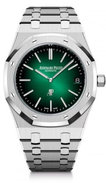 Audemars Piguet Royal Oak Jumbo Extra-Thin Platinum 39mm Verde 16202PT.OO.1240PT.01 Reloj