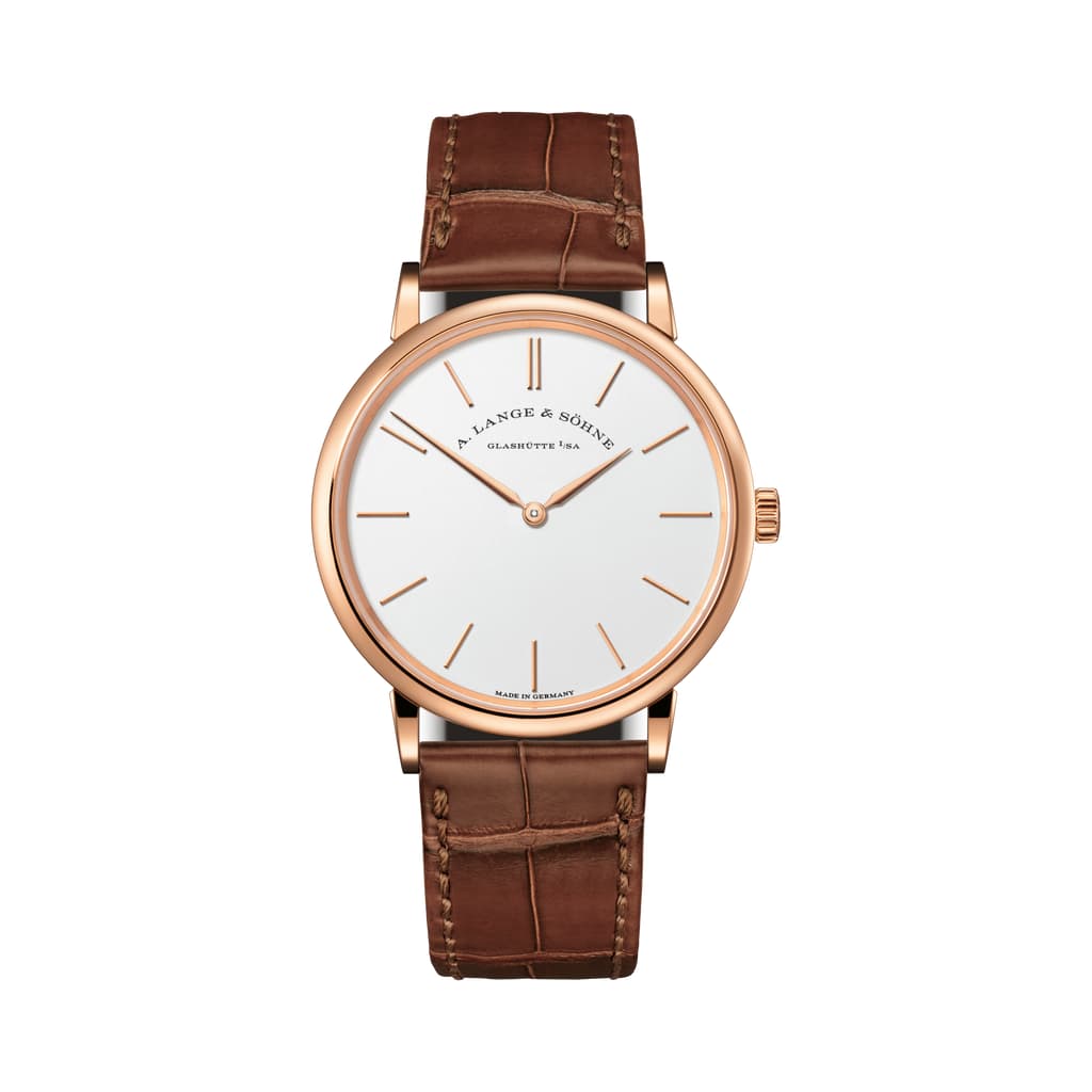 A Lange&Sohne SAXONIA THIN en oro rosa de 18 quilates 201.033 Reloj