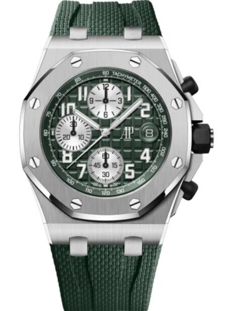 Audemars Piguet Royal Oak Offshore Automatico Cronografo Titanio 42mm Esfera verde 26238TI.OO.A056CA.01 Reloj