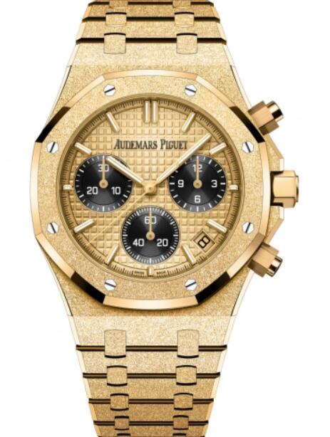 Audemars Piguet Royal Oak Automatico Cronografo Oro amarillo esmerilado 41 mm 26240BA.GG.1324BA.01 Reloj