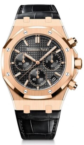 Audemars Piguet Piguet Royal Oak Automatico Cronografo Oro rosa 41 mm Esfera negra 26240OR.OO.D002CR.01 Reloj