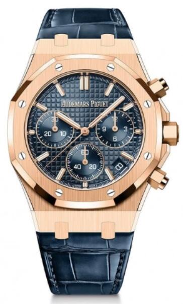 Audemars Piguet Royal Oak Automatico Cronografo Oro rosa 41 mm Esfera azul 26240OR.OO.D315CR.01 Reloj