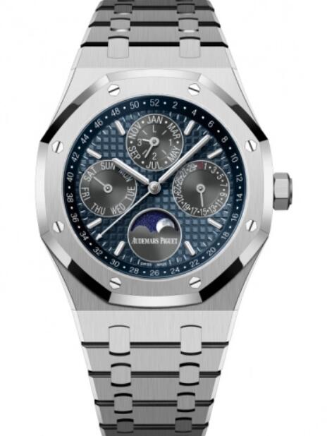 Audemars Piguet Royal Oak Calendario Perpetuo Titanio 41mm Azul 26574TI.OO.1220TI.01 Reloj