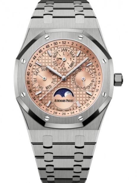 Audemars Piguet Royal Oak Calendario Perpetuo Titanio 41mm Rosa Salmon 26615TI.OO.1220TI.01 Reloj