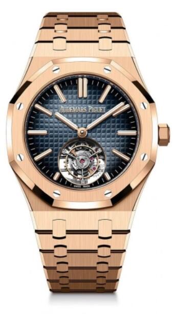 Audemars Piguet Royal Oak Automatico Flying Tourbillion Oro rosa 41 mm Azul 26730OR.OO.1320OR.01 Reloj