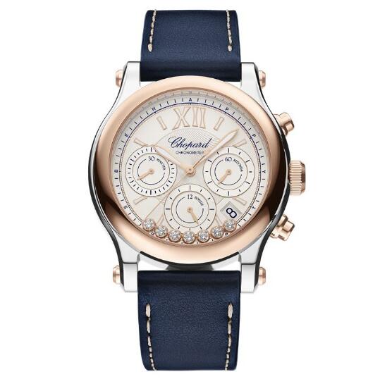 Chopard Happy Sport Chrono Diamantes Automatico 40 mm 278615-6001 Reloj