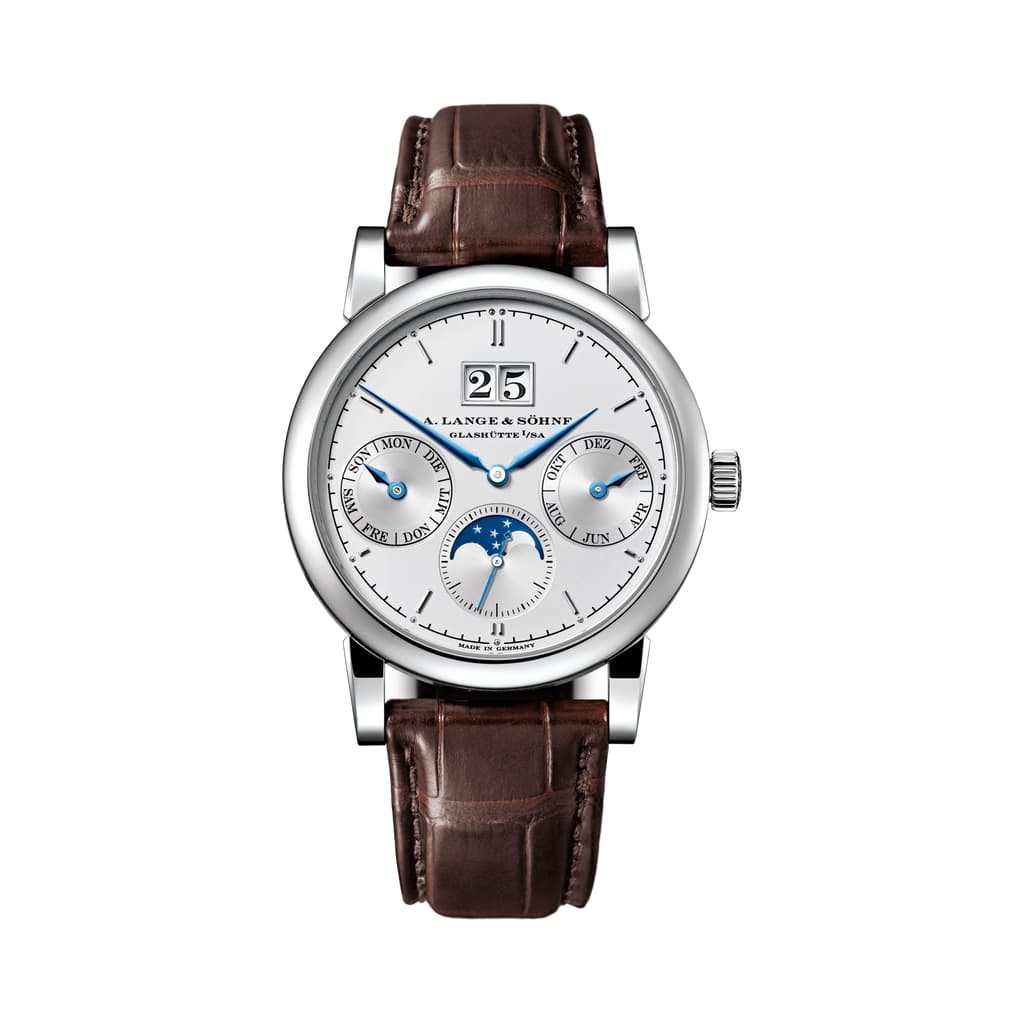 A Lange&Sohne CALENDARIO ANUAL SAXONIA en oro blanco de 18 quilates 330.026 Reloj
