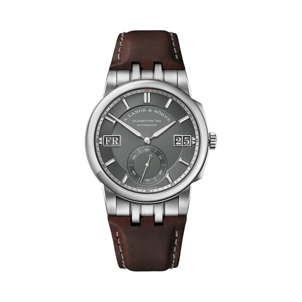 A Lange&Sohne Odysseus Oro Blanco / Gris / Piel 363.038 Reloj